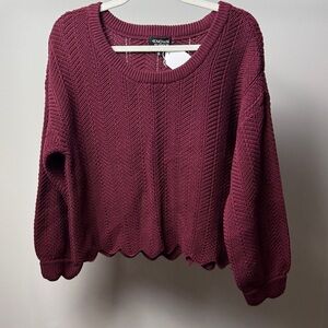 💠New Known Supply Scallop Sweater (S)